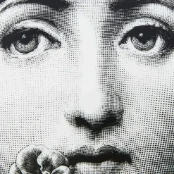 Fornasetti Piccoli Contenitori^Scatola Rotonda Tema E Variazioni N.137 Bianco Nero