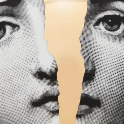 Fornasetti Piccoli Contenitori^Scatola Rotonda Tema E Variazioni N.10 Bianco/Nero/Oro