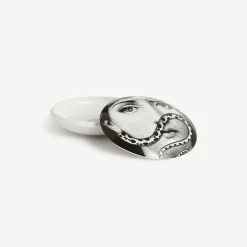 Fornasetti Piccoli Contenitori^Scatola Rotonda Tema E Variazioni N.383 Bianco Nero
