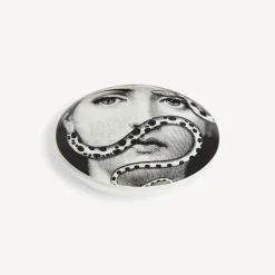 Fornasetti Piccoli Contenitori^Scatola Rotonda Tema E Variazioni N.383 Bianco Nero
