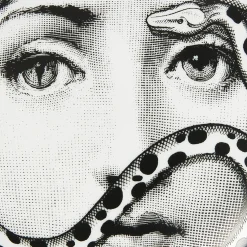 Fornasetti Piccoli Contenitori^Scatola Rotonda Tema E Variazioni N.383 Bianco Nero