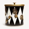 Fornasetti Secchielli Per Il Ghiaccio^Secchiello Per Il Ghiaccio Chiavi Oro E Rombi Bianco/Nero/Oro