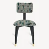 Fornasetti Sedie^Sedia Imbottita Oggetti Su Cannete Bianco/Nero/Azzurro