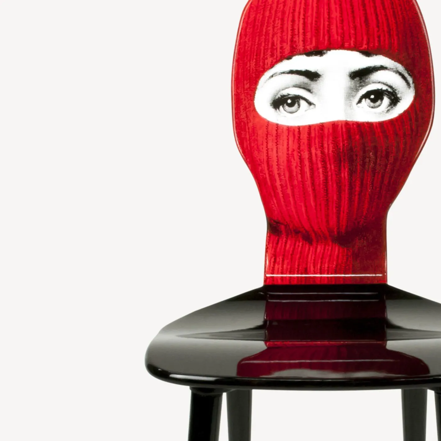 Fornasetti Sedie^Sedia Lux Gstaad Rosso/Giallo/Nero