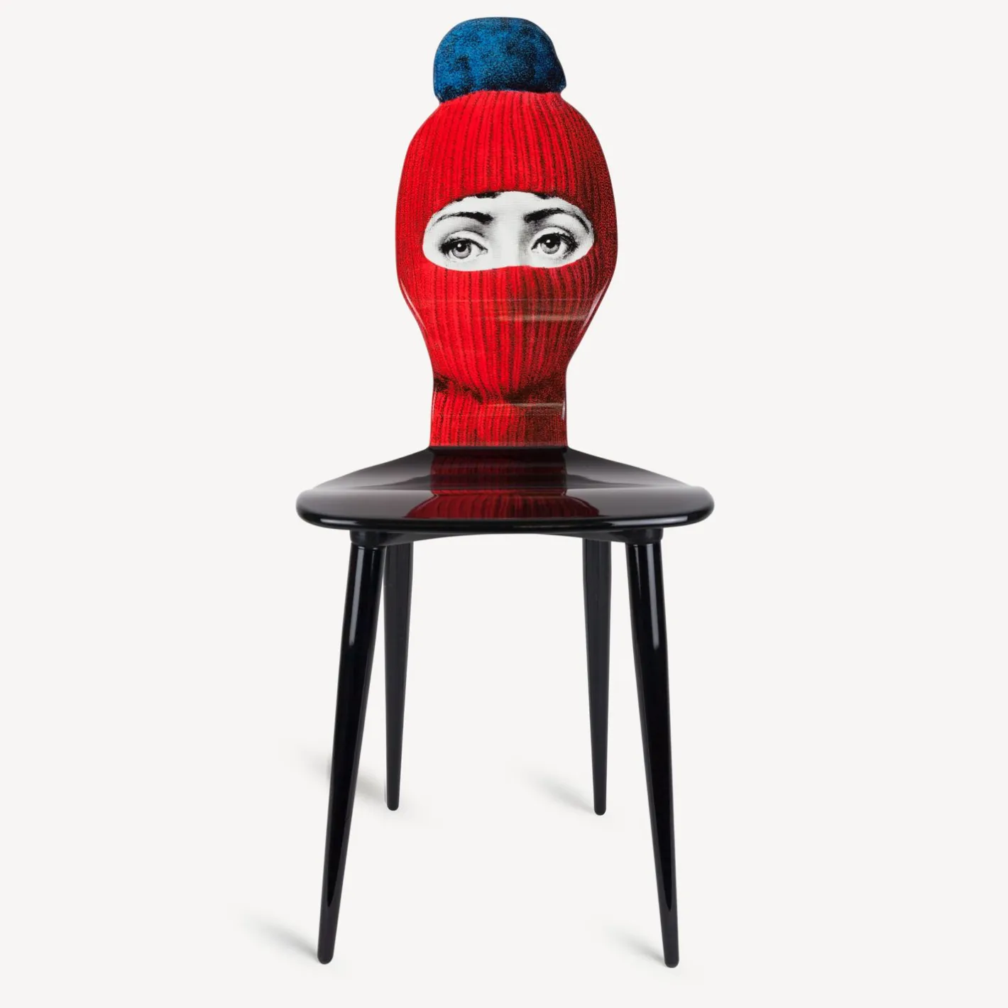 Fornasetti Sedie^Sedia Lux Gstaad Rosso/Blu/Nero