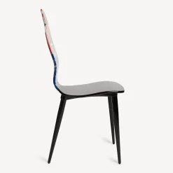 Fornasetti Sedie^Sedia Lux Gstaad - Bandiera Usa Multicolore
