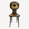 Fornasetti Sedie^Sedia Raggiera Oro/Nero