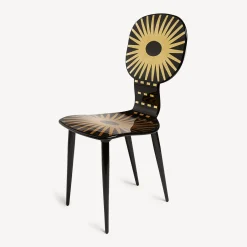 Fornasetti Sedie^Sedia Raggiera Oro/Nero