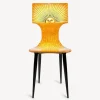 Fornasetti Sedie^Sedia Suola Giallo/Arancio/Nero