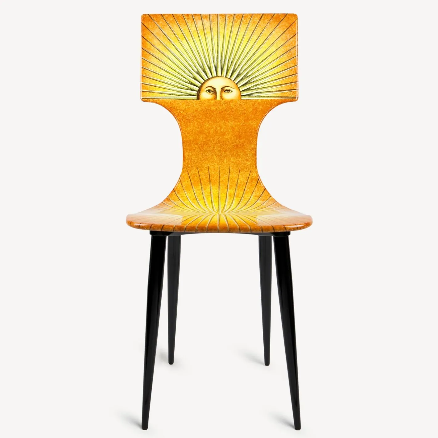 Fornasetti Sedie^Sedia Suola Giallo/Arancio/Nero