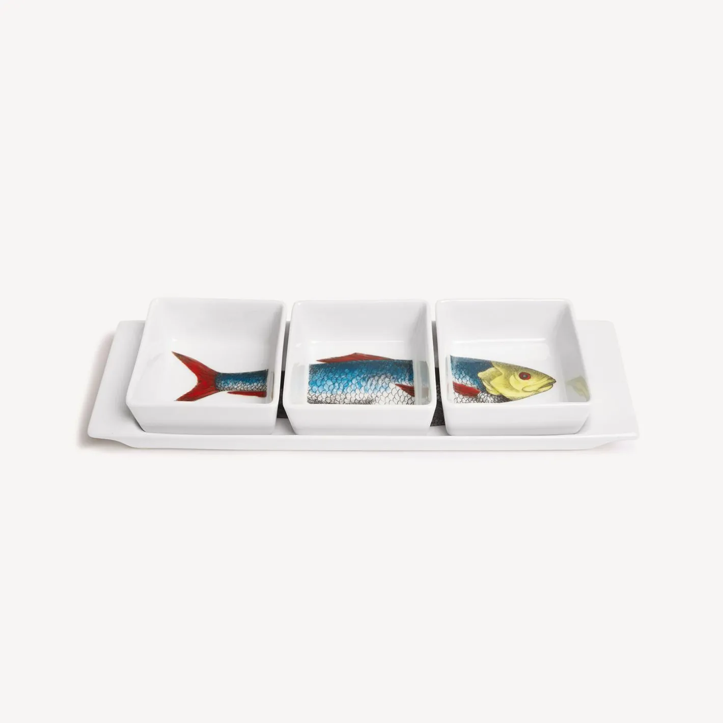 Fornasetti Set Di Antipasti E Centrotavola^Set Antipasto Pesci Multicolore