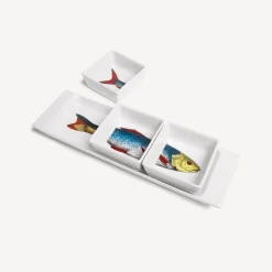 Fornasetti Set Di Antipasti E Centrotavola^Set Antipasto Pesci Multicolore