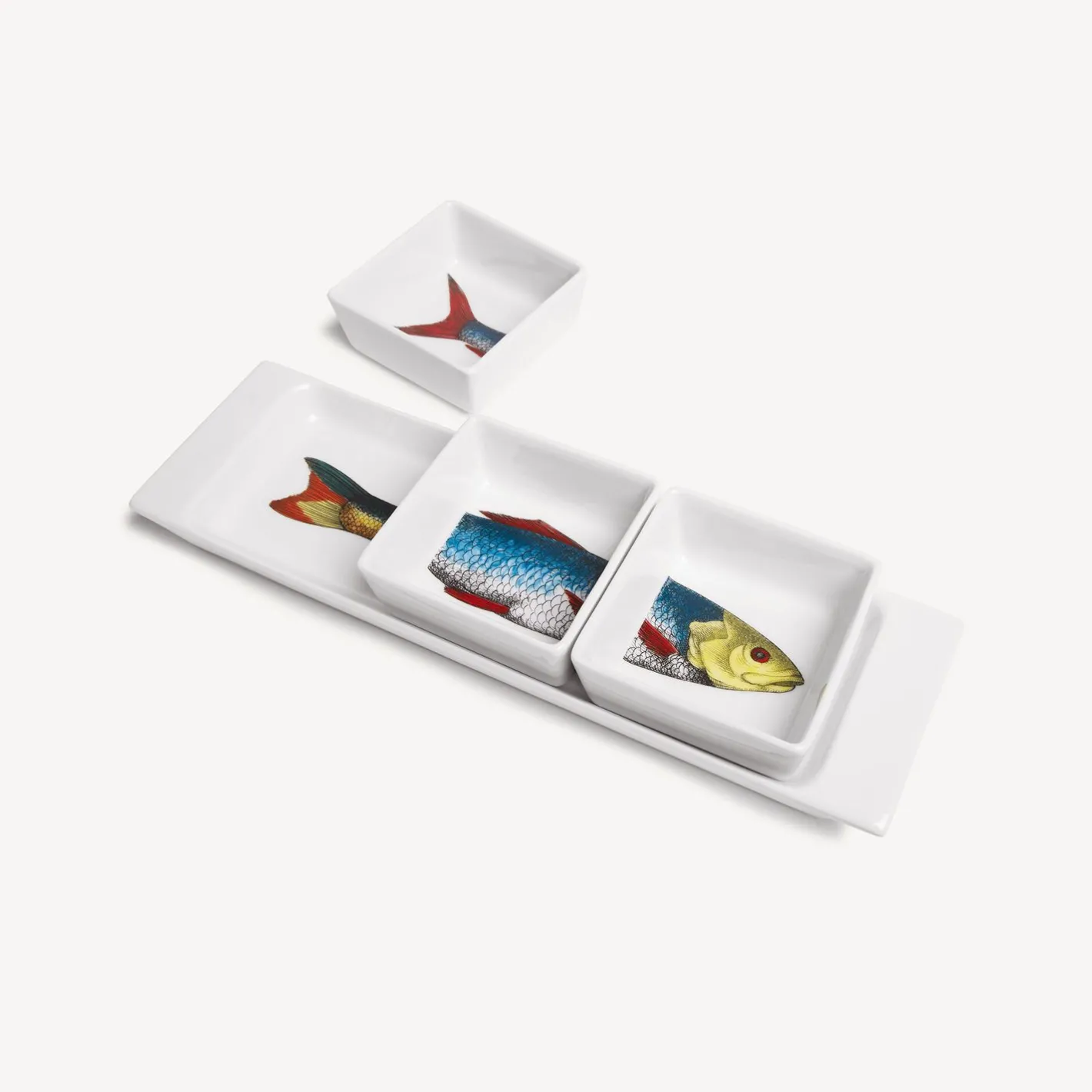 Fornasetti Set Di Antipasti E Centrotavola^Set Antipasto Pesci Multicolore