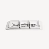 Fornasetti Set Di Antipasti E Centrotavola^Set Antipasto Pesci Bianco Nero