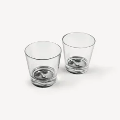 Fornasetti Bicchieri E Sottobicchieri^Set 2 Bicchieri Tema E Variazioni Nero