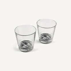 Fornasetti Bicchieri E Sottobicchieri^Set 2 Bicchieri Tema E Variazioni Nero