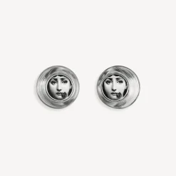 Fornasetti Bicchieri E Sottobicchieri^Set 2 Bicchieri Tema E Variazioni Nero