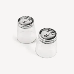 Fornasetti Bicchieri E Sottobicchieri^Set 2 Bicchieri Tema E Variazioni Nero