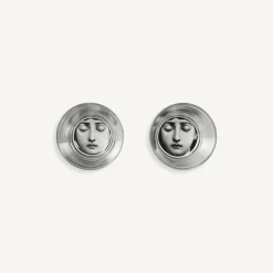 Fornasetti Bicchieri E Sottobicchieri^Set 2 Bicchieri Tema E Variazioni Nero