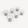 Fornasetti Bicchieri E Sottobicchieri^Set 6 Bicchieri Tema E Variazioni Nero