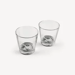 Fornasetti Bicchieri E Sottobicchieri^Set 2 Bicchieri Tema E Variazioni Nero
