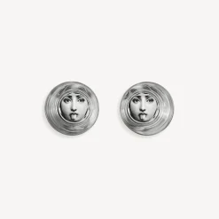 Fornasetti Bicchieri E Sottobicchieri^Set 2 Bicchieri Tema E Variazioni Nero