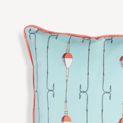 Fornasetti Cuscini^Set Di 2 Cuscini Grande Pesce Multicolore