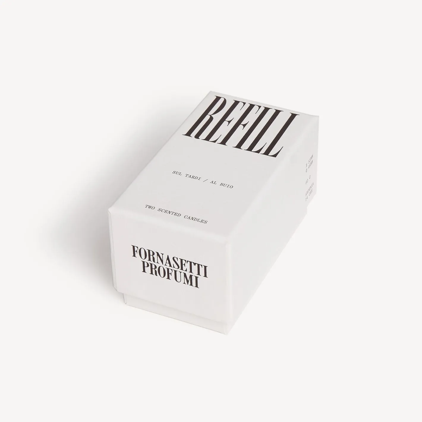 Fornasetti Candele Profumate^Set Di Due Ricariche Per Candele Profumate Al Buio E Sul Tardi - Fragranza Frutto Proibito Bianco