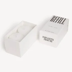Fornasetti Candele Profumate^Set Di Due Ricariche Per Candele Profumate Al Buio E Sul Tardi - Fragranza Frutto Proibito Bianco