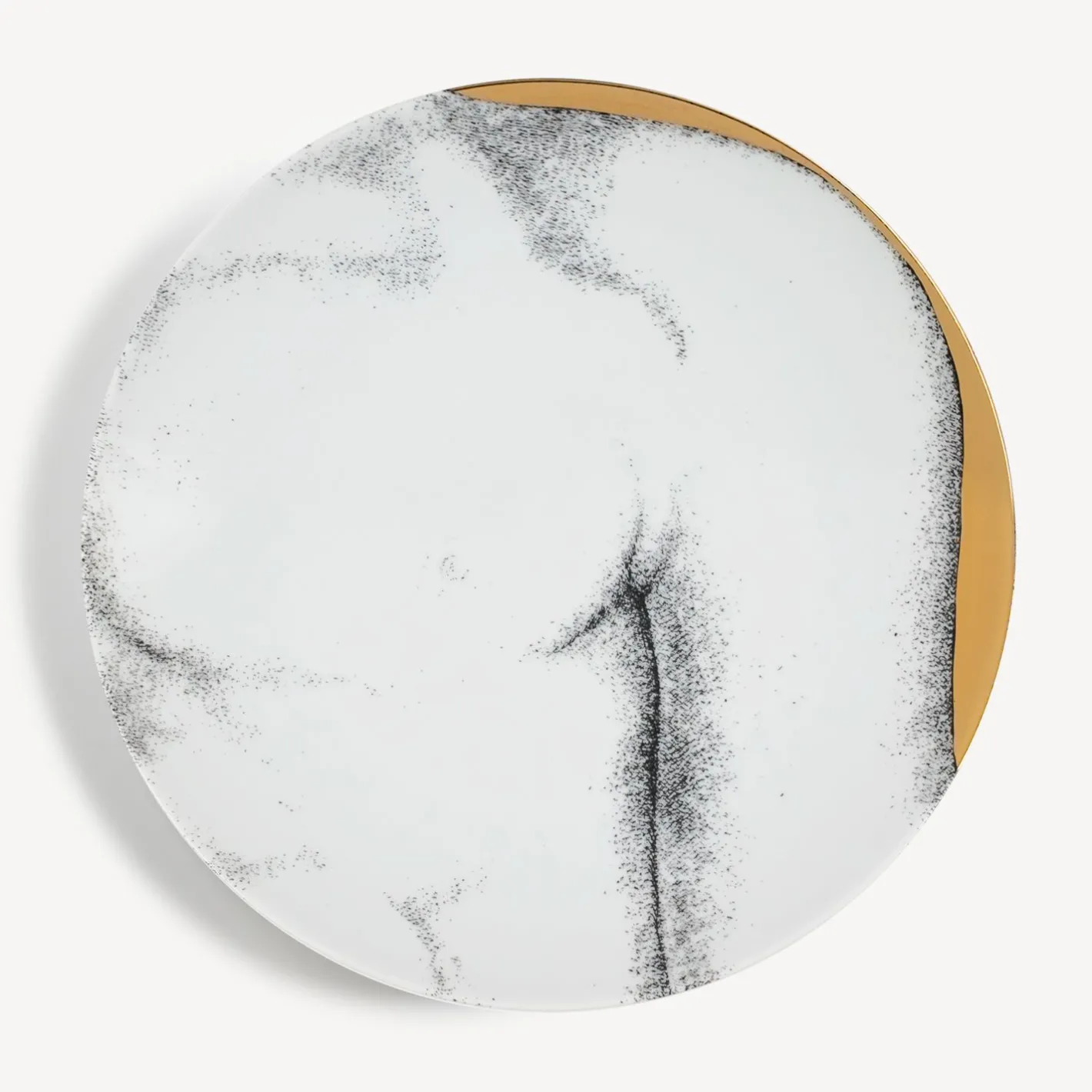 Fornasetti Piatti Decorativi^Set 12 Piatti Adamo Bianco/Nero/Oro