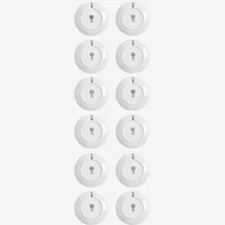 Fornasetti Piatti Decorativi^Set 12 Piatti Adamo Bianco Nero
