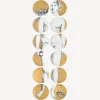 Fornasetti Piatti Decorativi^Set 12 Piatti Eva Bianco/Nero/Oro