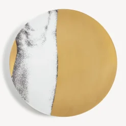Fornasetti Piatti Decorativi^Set 12 Piatti Eva Bianco/Nero/Oro