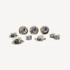 Fornasetti Set Da Te E Caffe^Set 6 Tazze Da Te Alta Fedelta Bianco/Nero/Oro
