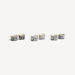 Fornasetti Set Da Te E Caffe^Set 6 Tazze Da Te Alta Fedelta Bianco/Nero/Oro