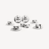 Fornasetti Set Da Te E Caffe^Set 6 Tazze Da Te Tema E Variazioni N.1 Bianco Nero