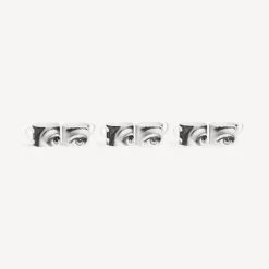 Fornasetti Set Da Te E Caffe^Set 6 Tazze Da Te Tema E Variazioni N.1 Bianco Nero
