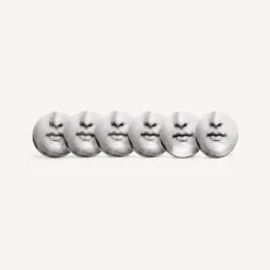 Fornasetti Set Da Te E Caffe^Set 6 Tazze Da Te Tema E Variazioni N.1 Bianco Nero