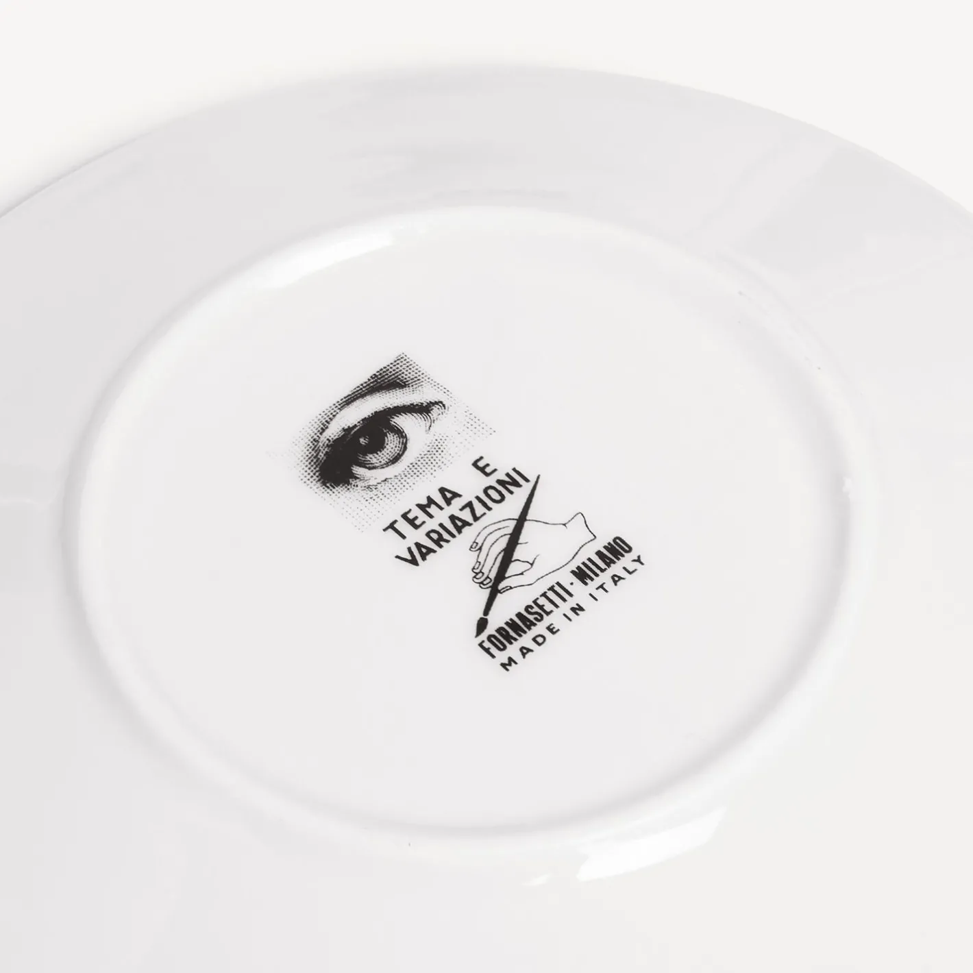 Fornasetti Set Da Te E Caffe^Set 6 Tazze Da Te Tema E Variazioni N.1 Bianco Nero