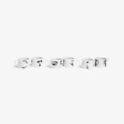 Fornasetti Set Da Te E Caffe^Set 6 Tazze Da Te Tema E Variazioni Bianco Nero