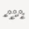 Fornasetti Set Da Te E Caffe^Set 6 Tazzine Caffe Architettura Bianco Nero