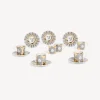 Fornasetti Set Da Te E Caffe^Set 6 Tazzine Caffe Sole Bianco/Nero/Oro