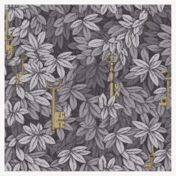 Fornasetti Sfondo^Sfondo Chiavi Segrete Blu Ardesia E Grigio