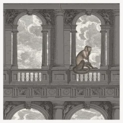 Fornasetti Sfondo^Sfondo Procuratie Con Vista Fuliggine E Neve