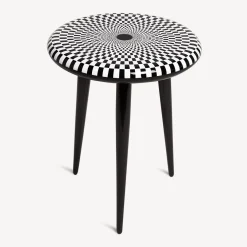 Fornasetti Sgabelli^Sgabello Egocentrismo Bianco Nero