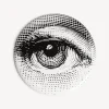 Fornasetti Sgabelli^Sgabello Occhio Bianco Nero