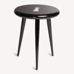 Fornasetti Sgabelli^Sgabello Serratura Bianco Nero
