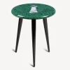 Fornasetti Sgabelli^Sgabello Serratura Su Malachite Verde/Bianco/Nero