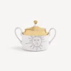Fornasetti Set Da Te E Caffe^Solitario Zuccheriera Bianco/Nero/Oro