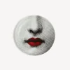 Fornasetti Bicchieri E Sottobicchieri^Sottobicchiere Red Lips - Tema E Variazioni N.397 Bianco/Nero/Rosso